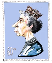 Elizabeth Windsor - karikatyr